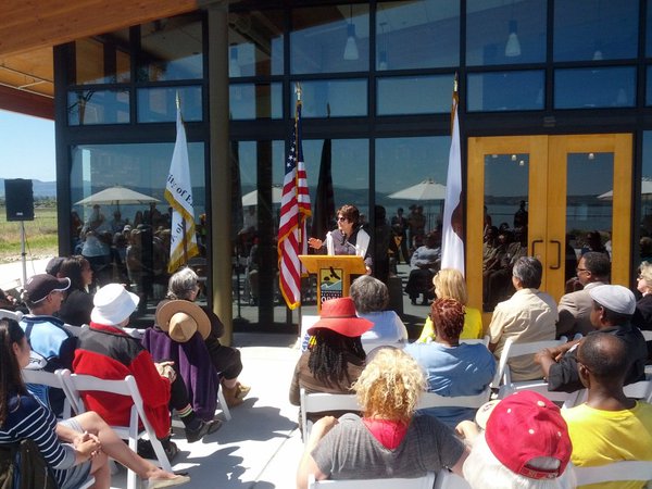 Representative Anna Eshoo from California's 18th Congressional District reflected on the history of East Palo Alto. Photo courtesy John Woodell.